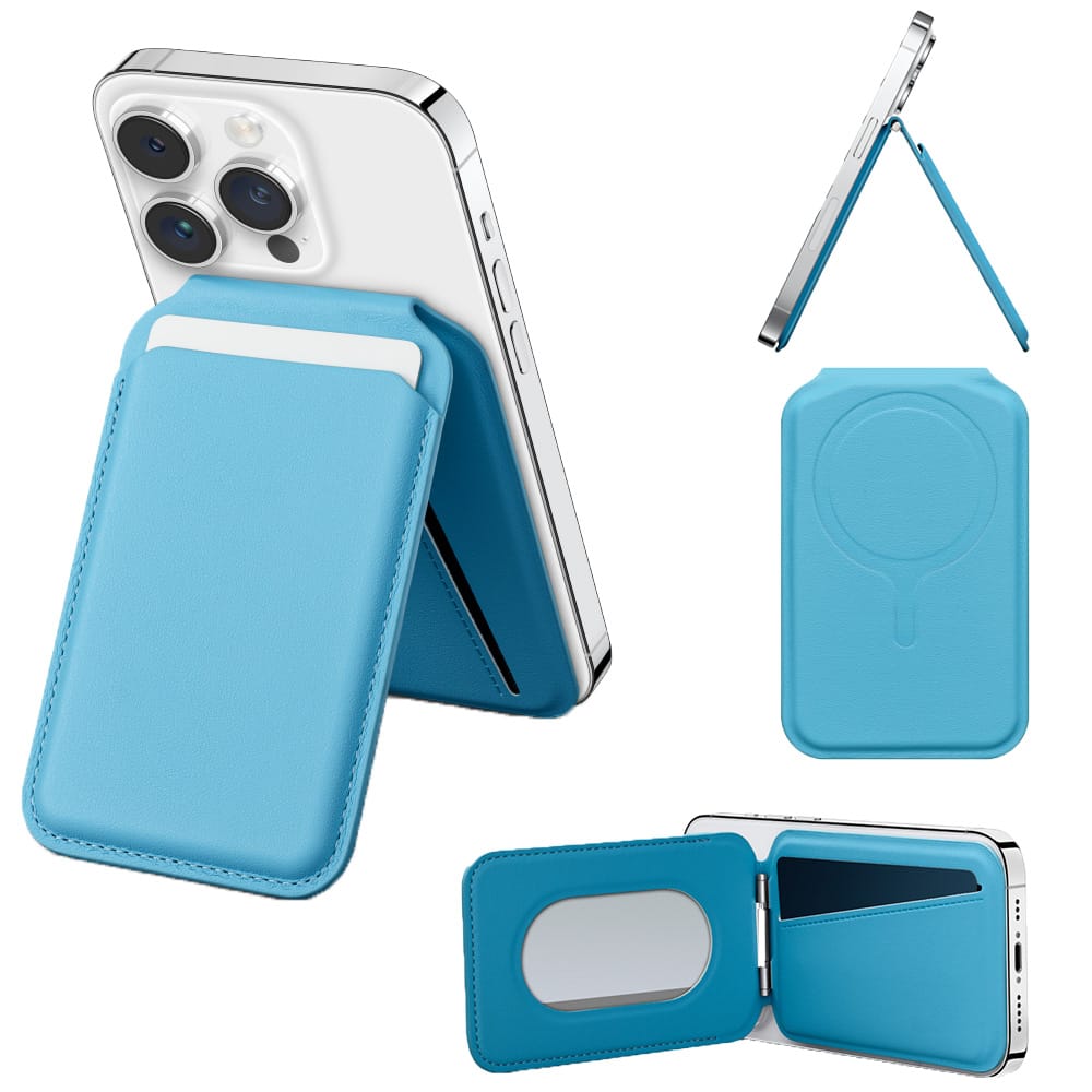 RYLANQ Vegan-Leather Magnetic Wallet Stand