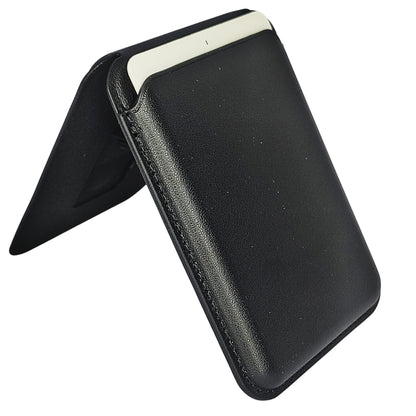 Leather Magsafe Wallet with Mobile Stand