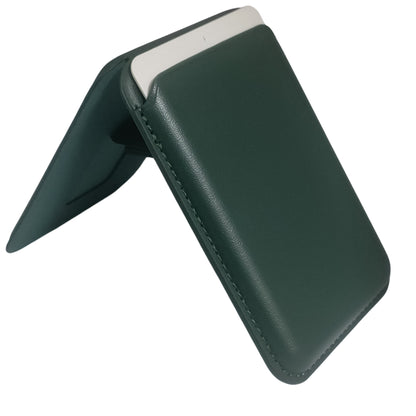 Leather Magsafe Wallet with Mobile Stand