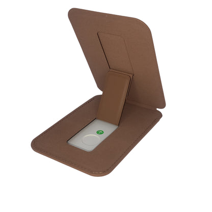 Leather Magsafe Wallet with Mobile Stand