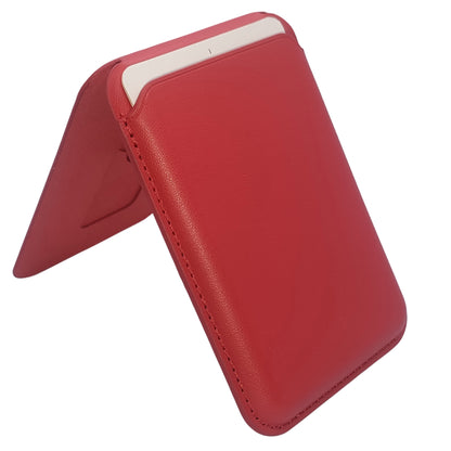 Leather Magsafe Wallet with Mobile Stand