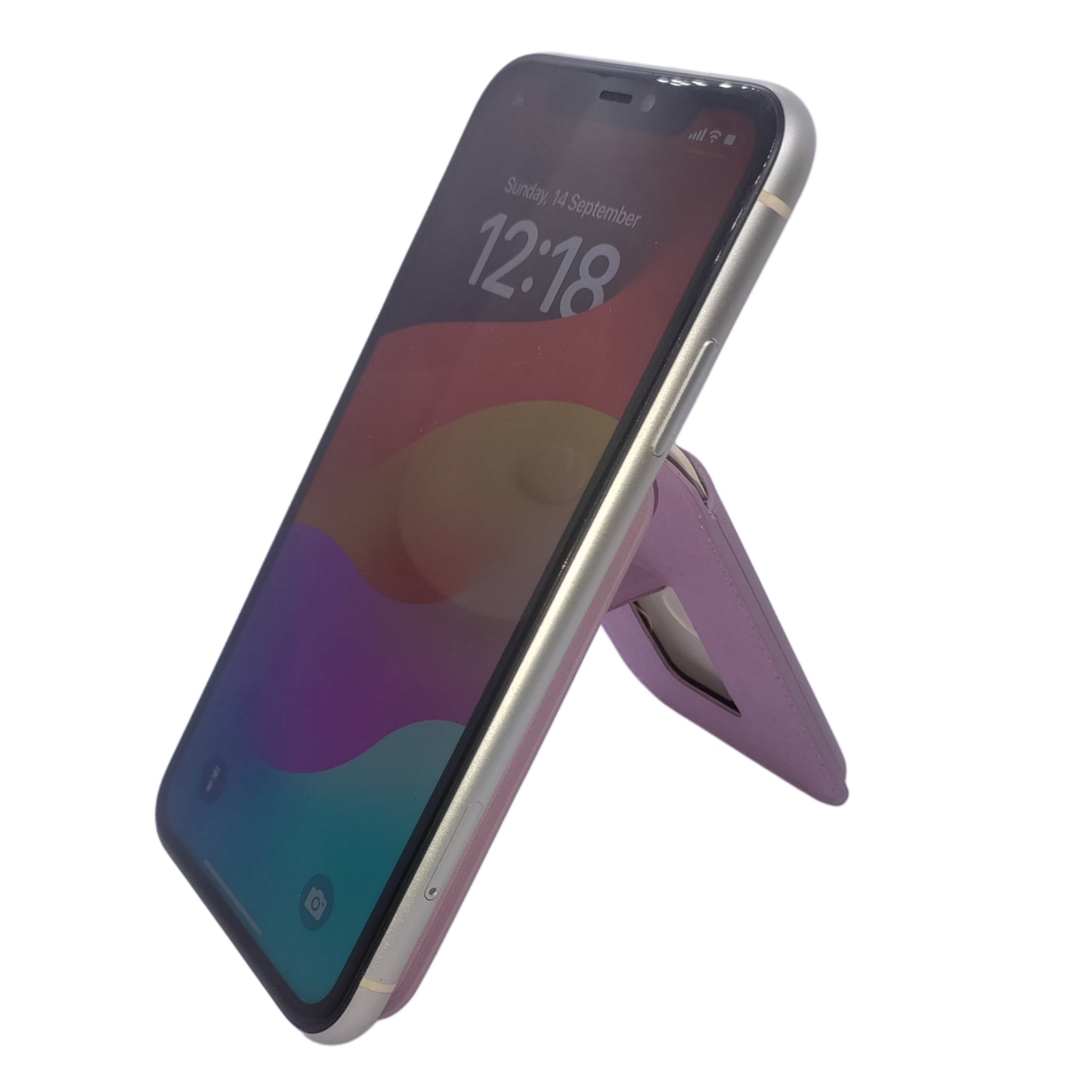 Leather Magsafe Wallet with Mobile Stand