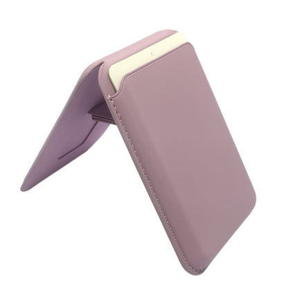 Leather Magsafe Wallet with Mobile Stand