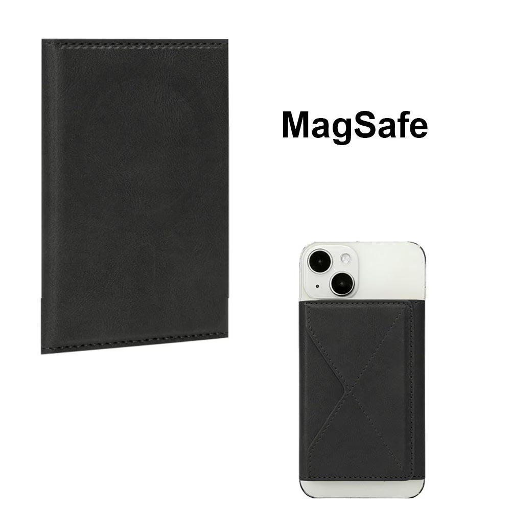 Trifold Leather Card holder with Magsafe and Stand