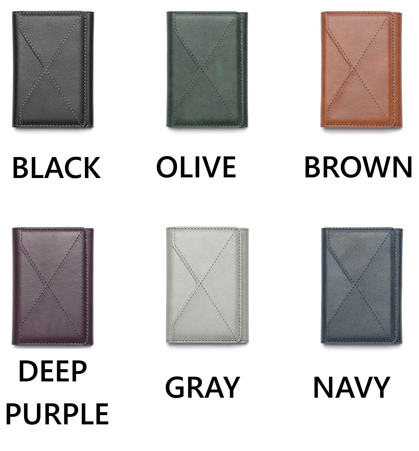 Trifold Leather Card holder with Magsafe and Stand