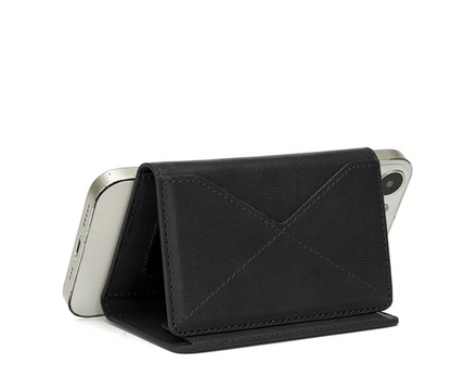 Trifold Leather Card holder with Magsafe and Stand